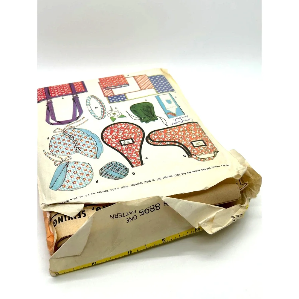 McCalls Vintage 1960's‎ Pattern #8895 Toys and toy Bag Humpty Dumpty Elephant